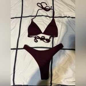 SHEIN Plum Bikini Set